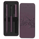 FABER-CASTELL Set de stylos GRIP Edition, berry