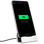 Avizar Station d'accueil Smartphone Charge & Synchro connecteur Micro-USB - Argent