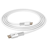 LinQ Câble USB-C 60W Charge Rapide pour MacBook et Smartphone 1.2m Blanc
