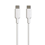 Muvit Câble USB-C vers USB-C Charge et Synchronisation 3A 1,2m Blanc