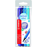Stabilo Pochette 4 stylos-feutres pointMax Edition Nature - nuances OCEAN x5