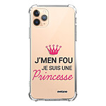 Evetane Coque iPhone 11 Pro anti-choc souple angles renforcés transparente Motif Je suis une princesse