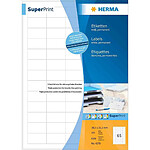 HERMA étiquettes SuperPrint, diamètre 60mm, avec bord, blanc, 100 feuilles A4