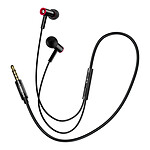 XO Écouteurs Filaires Jack 3.5mm Intra-auriculaire avec Basses Profondes Noir