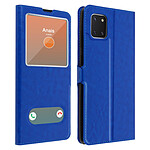 Avizar Housse Galaxy Note 10 Lite Protection Double Fenêtre Fonction Support - bleu
