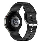 Avizar Bracelet pour Galaxy Watch 5 / 5 Pro / 4 Silicone Texturé Losange  Noir