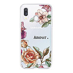 LaCoqueFrançaise Coque Samsung Galaxy A20e 360 intégrale transparente Motif Amour en fleurs Tendance