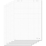 SIGEL Lot de 5 Blocs de 20 feuilles pour tableau de conférences quadrillé blanc