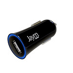 Jaym Chargeur Voiture USB-A 5W 1A Compact et Léger avec Parasurtenseur Noir