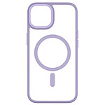 QDOS Coque pour iPhone 14 Hybrid Soft avec Snap Compatible MagSafe Lavande