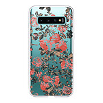 LaCoqueFrançaise Coque Samsung Galaxy S10 silicone transparente Motif Roses Colorées ultra resistant