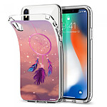 Evetane Coque iPhone X/Xs silicone transparente Motif Attrape rêve rose ultra resistant