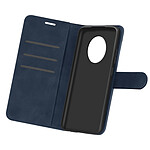 Avizar Étui Xiaomi Redmi Note 9T 5G Style Vintage Porte-cartes Support Vidéo Bleu Nuit