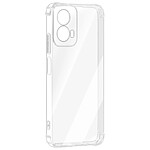 Avizar Coque pour Motorola Moto G34 5G Silicone Coins Bumper Antichocs Transparent