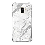 LaCoqueFrançaise Coque Samsung Galaxy A8 2018 anti-choc souple angles renforcés transparente Motif Marbre gris