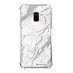LaCoqueFrançaise Coque Samsung Galaxy A8 2018 anti-choc souple angles renforcés transparente Motif Marbre gris