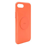 PURO Coque pour iPhone 6/7/8/SE(2022) Série Icon en Silicone avec Plaque Métallique Orange