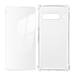 Avizar Pack Protection pour Google Pixel 7 Pro Coque Renforcée + Verre Trempé Transparent