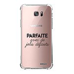 Evetane Coque Samsung Galaxy S7 Edge anti-choc souple angles renforcés transparente Motif Parfaite Avec De Jolis Défauts