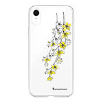 LaCoqueFrançaise Coque iPhone Xr silicone transparente Motif Fleurs Cerisiers ultra resistant