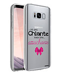 Evetane Coque Samsung Galaxy S8 360 intégrale transparente Motif Un peu chiante tres attachante Tendance