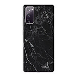 Evetane Coque Samsung Galaxy S20 FE 360 intégrale transparente Motif Marbre noir Tendance