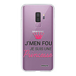 Evetane Coque Samsung Galaxy S9 Plus 360 intégrale transparente Motif Je suis une princesse Tendance