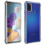 Avizar Pack Protection Samsung Galaxy A21s Coque Souple + Film Verre Trempé Transparent