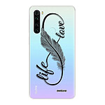 Evetane Coque Xiaomi Redmi Note 8 T 360 intégrale transparente Motif Love Life Tendance