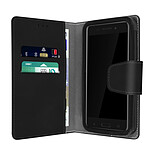 Avizar Housse pour Smartphone 5.5 à 6 pouces Universelle Porte-cartes Fonction slide  noir