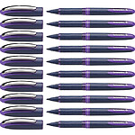 SCHNEIDER Stylo roller à encre One Business pointe moyenne 0,6mm violet x 10