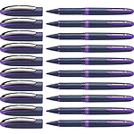 SCHNEIDER Stylo roller à encre One Business pointe moyenne 0,6mm violet x 10