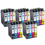 COMETE - 29XL - Pack de 20 Cartouches (5x4) 29XL compatibles Epson 29 XL - Noir et Couleur - Marque française