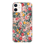 LaCoqueFrançaise Coque iPhone 12 mini 360 intégrale transparente Motif Fleurs Beige et Rose Tendance