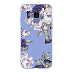 LaCoqueFrançaise Coque Samsung Galaxy S9 Silicone Liquide Douce lilas Pivoines Violettes