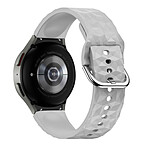 Avizar Bracelet pour Galaxy Watch 5 / 5 Pro / 4 Silicone Texturé Losange  Gris
