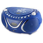 Metronic 477132 - Lecteur CD Square MP3 avec port USB, FM - bleu foncé