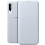 Samsung Housse pour Galaxy A50 Etui Portefeuille Coque Rigide Wallet Cover Original  Blanc