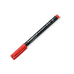 STAEDTLER Marqueur permanent 'Lumocolor 318F' Tracé 0,6 mm Rouge x 10