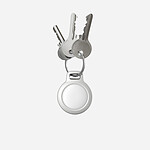 NOMAD Coque Rugged Keychain pour AirTag blanc