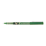 PILOT Stylo roller Hi-Tecpoint V7 Encre liquide Pointe moyenne Vert x 12