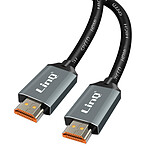 LinQ Câble HDMI 2.1 8K 120Hz Ultra HD avec Ethernet Longueur 1.5m HD-8K15  Noir