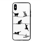 Evetane Coque iPhone X/Xs Coque Soft Touch Glossy Chat Lignes Design