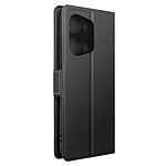 Avizar Étui pour Oppo Reno 8 Pro 5G Portefeuille Support Finition Striée Ultra-Slim [device_name] Noir / Gris