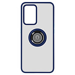 Avizar Coque pour Oppo Find X5 Lite Bi-matière Bague Métallique Support Vidéo  Bleu
