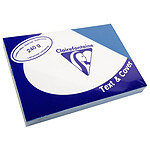 CLAIREFONTAINE Paquet de 100 Couvertures reliure Text&Cover 240g A4 210x297 mm Bleu x 5