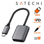 Satechi Adaptateur USB-C vers USB-C et Jack 3.5mm Charge et Audio  Argent