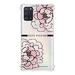 LaCoqueFrançaise Coque Samsung Galaxy A21S anti-choc souple angles renforcés transparente Motif Rose Pivoine