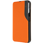 Avizar Étui Folio pour pour Samsung Galaxy A34 5G Clapet Fenêtre Affichage Heure Support Vidéo  Orange