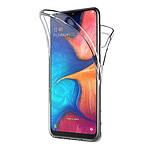 Evetane Coque Samsung Galaxy A20e 360° intégrale protection avant arrière silicone transparente Motif